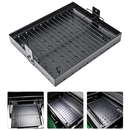 Hisencn Stretchable Charcoal Tray 15-28 inches for 47183T-21 PS9900, Black High-Temperature Coating Charcoal Basket for HC4518L PS9500 8500 6800 6500 SH19030119 SH19030219 SH9916 Replacement Parts by Hisencn - Used condition - US$41.33