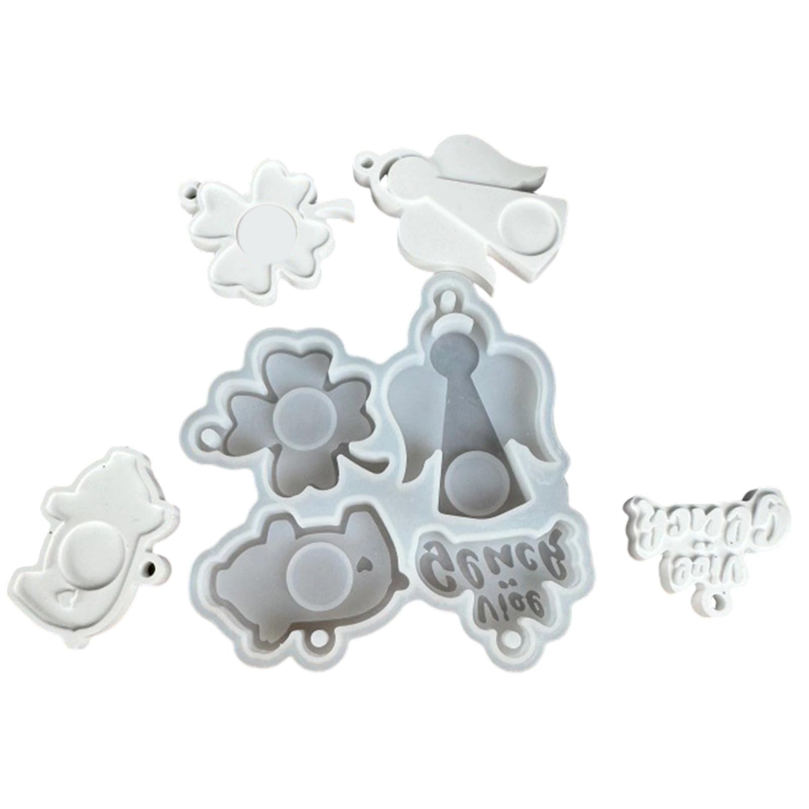 Tsophreniq Silicone Angelic Heart Star Craft Food Grade Safe for Easy Soap Making Projects Easy Releases Silicone