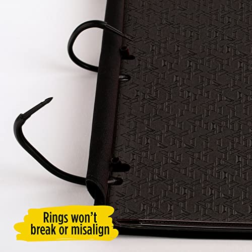 Five Star Flex Refillable Notebook + Study App, College Ruled Paper, 1 Inch Techlock Rings, Pockets, Tabs And Dividers, 200 Sheet Capacity, Black (29328Aa2) #TOP4