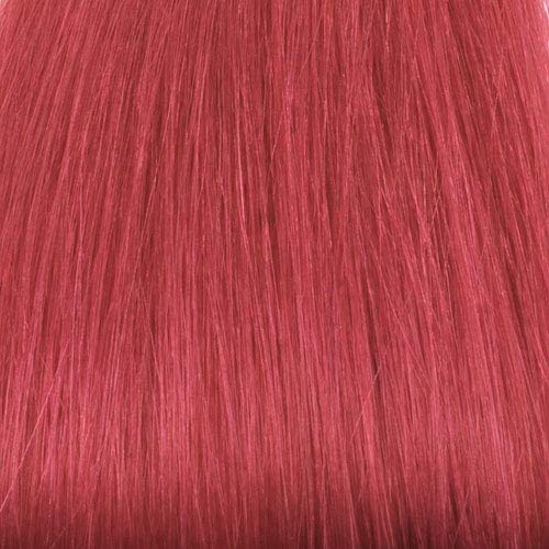 25 Strands Straight Micro Ring Links Locks Beads Keratin Stick I Tip Human Hair Extensions Color # Fuchsia Pink (Fuxia)