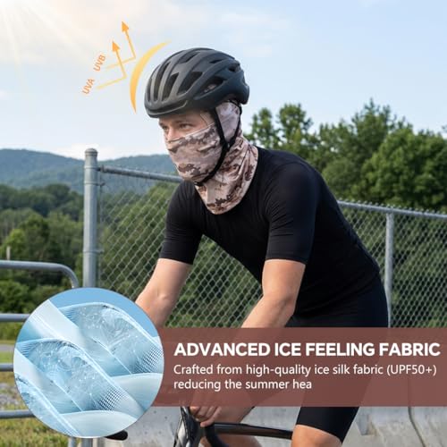 Image of Optifit Balaclava for Men Women, Breathable Print Bandana for Dust Protection & UV Portection Multipurpose All Cover Hat Quick Quick Dry Headband for Riding Cycling Skiing Outdoor Activities