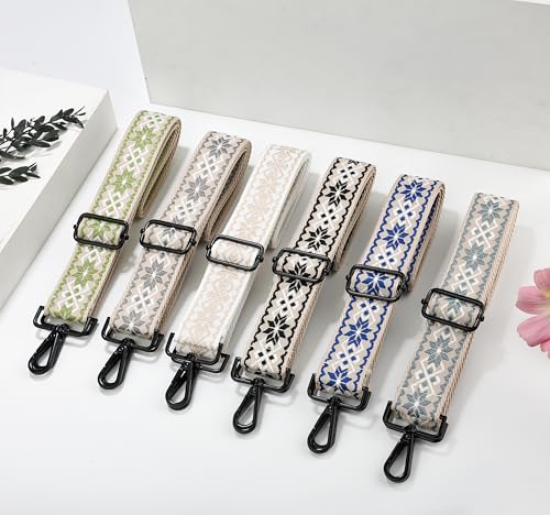Image of Crossbody Straps for Purses Silver Hardware Purse Strap Wide Shoulder Strap Adjustable Replacement