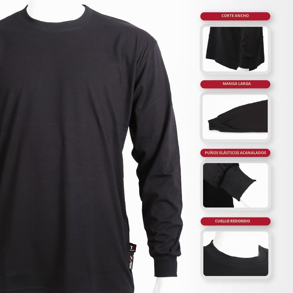 TEXFIRE Camiseta Ignífuga Manga Larga CE EPI Cat II