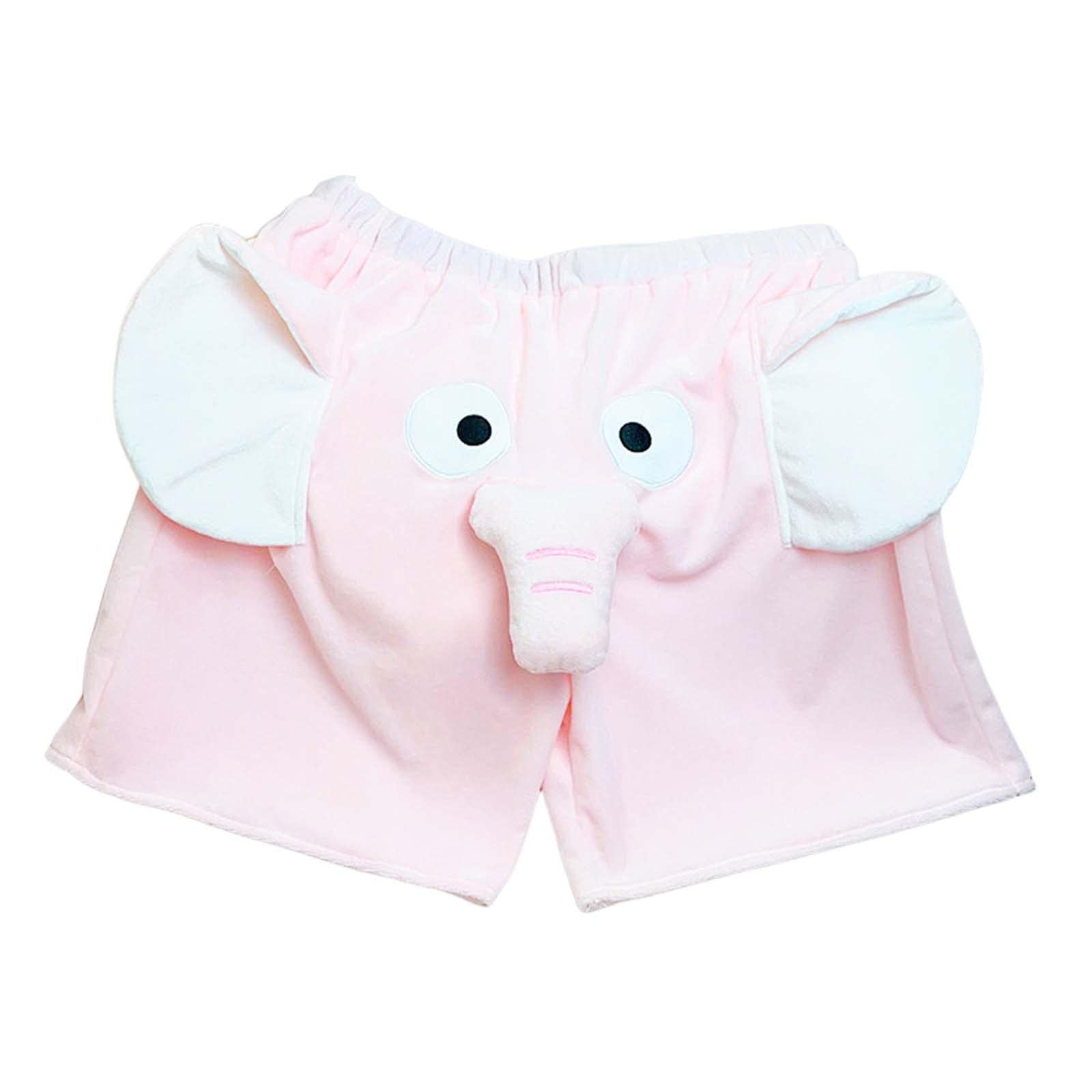 Pajamas Shorts for Women Men Comfort Girls Cute Casual Cartoon Lounge Shorts (M, Pink)