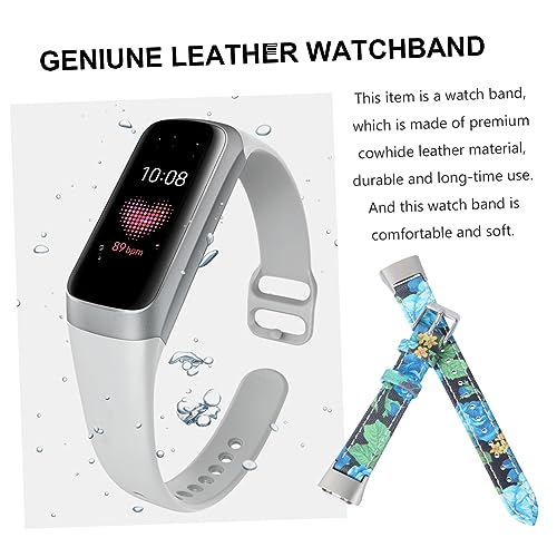 Correa de cuero de vacuno para reloj: soluciona rozaduras con este repuesto impreso unisex 2