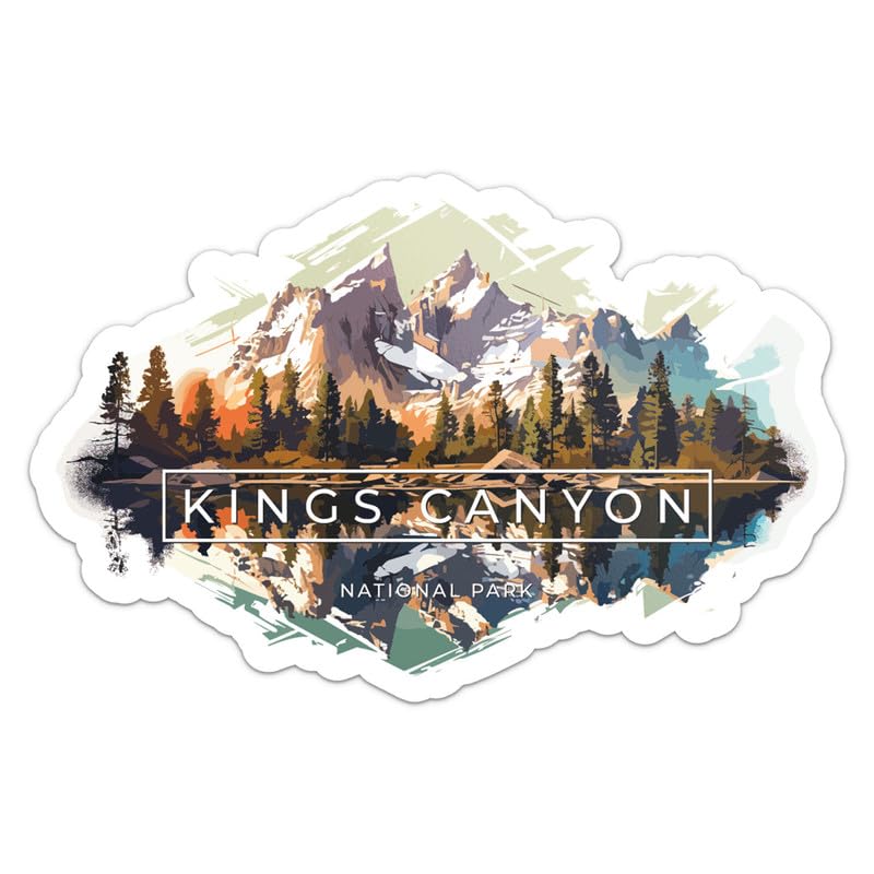 Generic Kings Canyon National Park Sticker - Vinyl Waterproof Decal for Car, Laptop, Wall, Window, Water Bottle, Bumper Sticker Size - 5'' Longer Side
