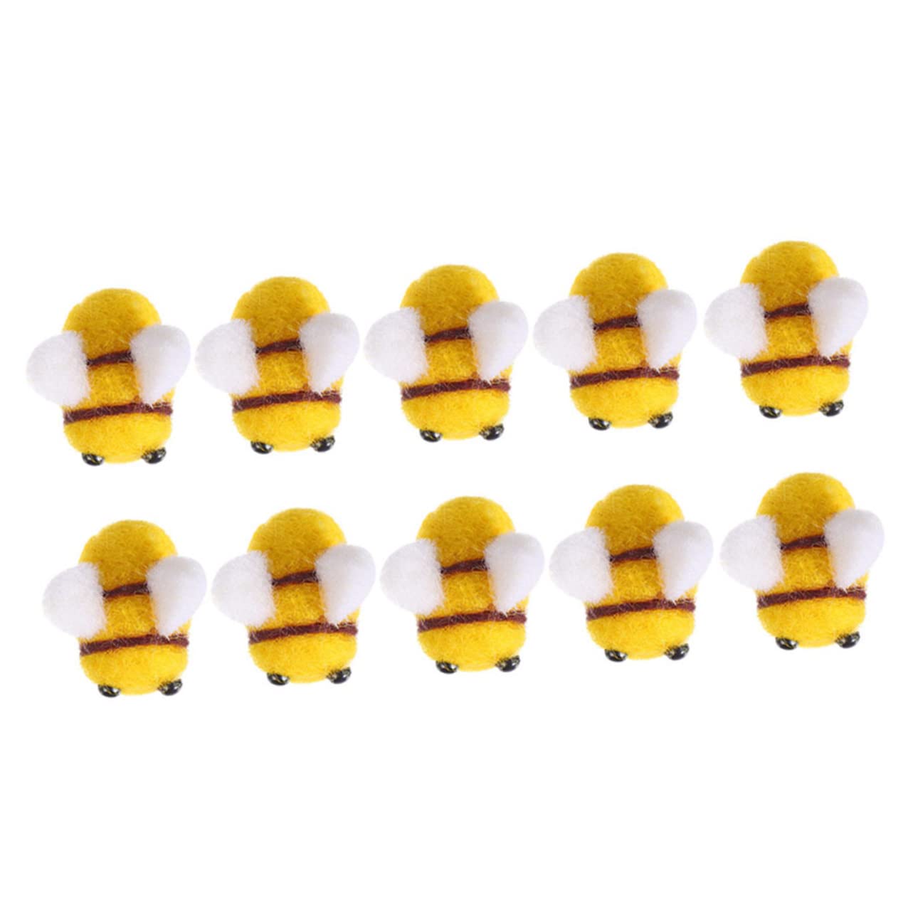STOBOK 120pezzi Decorazioni Fai Te Feltro Forma di Ape per Crafting e Abbellimenti di Costumi Accessori per Decorazioni per Feste