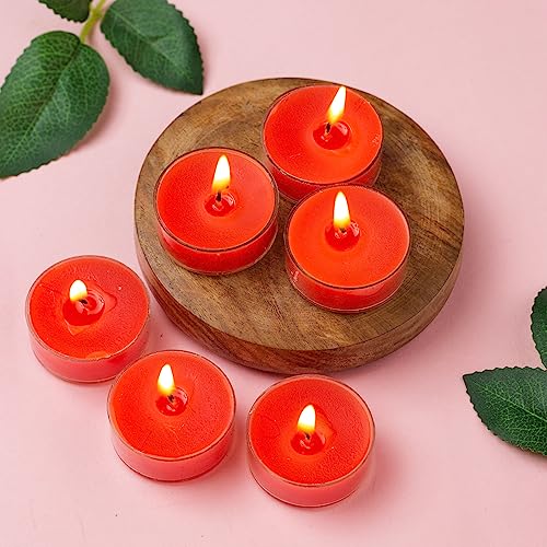 Image of AuraDecor Scented Soy Wax Acrylic Tealight Candle, Organic Luxury Aroma, Aromatic /Aromatherapy Candle || Long Lasting Burning Time (Pack of 1, Juicy Lyche)