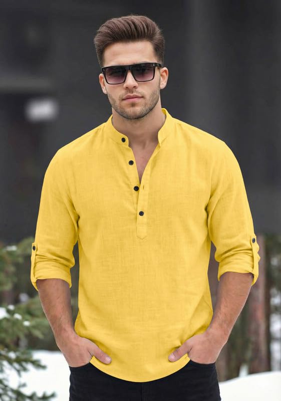 Image of Men Short Kurta