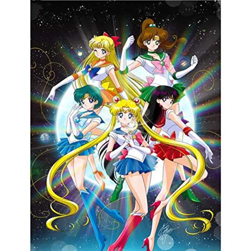 5D Diy bordado de diamantes dibujos animados Sailor Moon patrón pintura de diamantes punto de cruz...