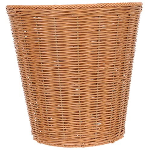 BESTYASH Versatile Rattan Woven Basket Vegetable Storage Trash Basket Design for Home Decor Friends Family