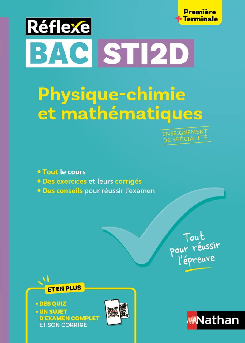 Physique-chimie et Mathématiques - Enseignement de spécialité 1re/Tale STI2D - N° 26 (26)
