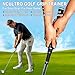 Ncultro Golf Grip Trainer, Grip Trainer for Golf Clubs - Right Hand Golf Training Aid with Ergonomic Design, Corrects Golf Grip Posture and Improves Swing Accuracy, Orange Red