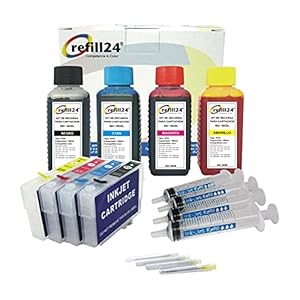 refill24 Navulbare patronen compatibel met 603/603XL + inkt 400 ml