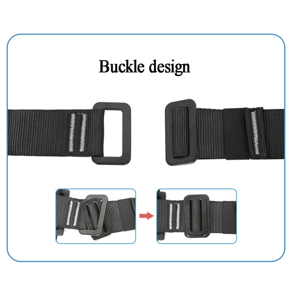 SwaYve Kits de Harnais de Sécurité, Ceinture de Protection Contre Les Chutes Du Corps À Arrêt Complet Pour L'Escalade, L'Alpinisme, Les Pompiers, La Descente En Rappel/Double Hook