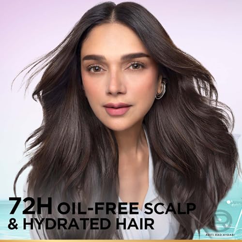 Image of L'Oreal Paris Hyaluron Pure 72H Purifying Shampoo, For oily scalp & dry hair with salicylic and hyaluronic acid, 800 ml