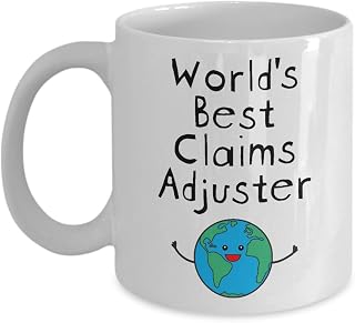 World's Best Claims Adjuster Mug - Funny Coffee Cup Gifts for Insurance Adjuster Claims Policy Agent Consultant Company Risk Investigator - Future Superpower Ever Trust Me I am Awesome - 11oz