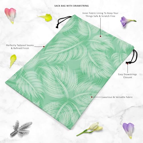 Image of ArtzFolio Spring Leaves D1 | Reusable Sack Bag | Bag for Gym, Storage, Vegetable & Travel
