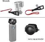 10 Pieces Action Camera Accessories Suitable for Insta360 X5/X4/X3/ Ace Pro, Chest Strap, Head Mount, Wrist Strap, Quick Clip Mount and Lens Cap Protector, Compatible with GoPro Hero, SJCAM