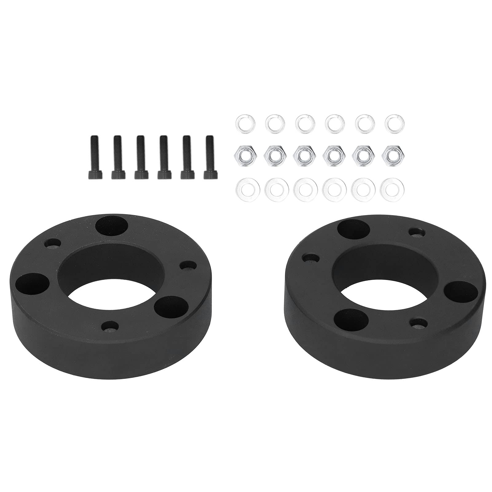 Kit de nivelación de elevación delantera, kit de nivelación de elevación delantera de 2.5 pulgadas, espaciadores de acero al carbono, aptos para 4WD 2WD 2004-2018 de