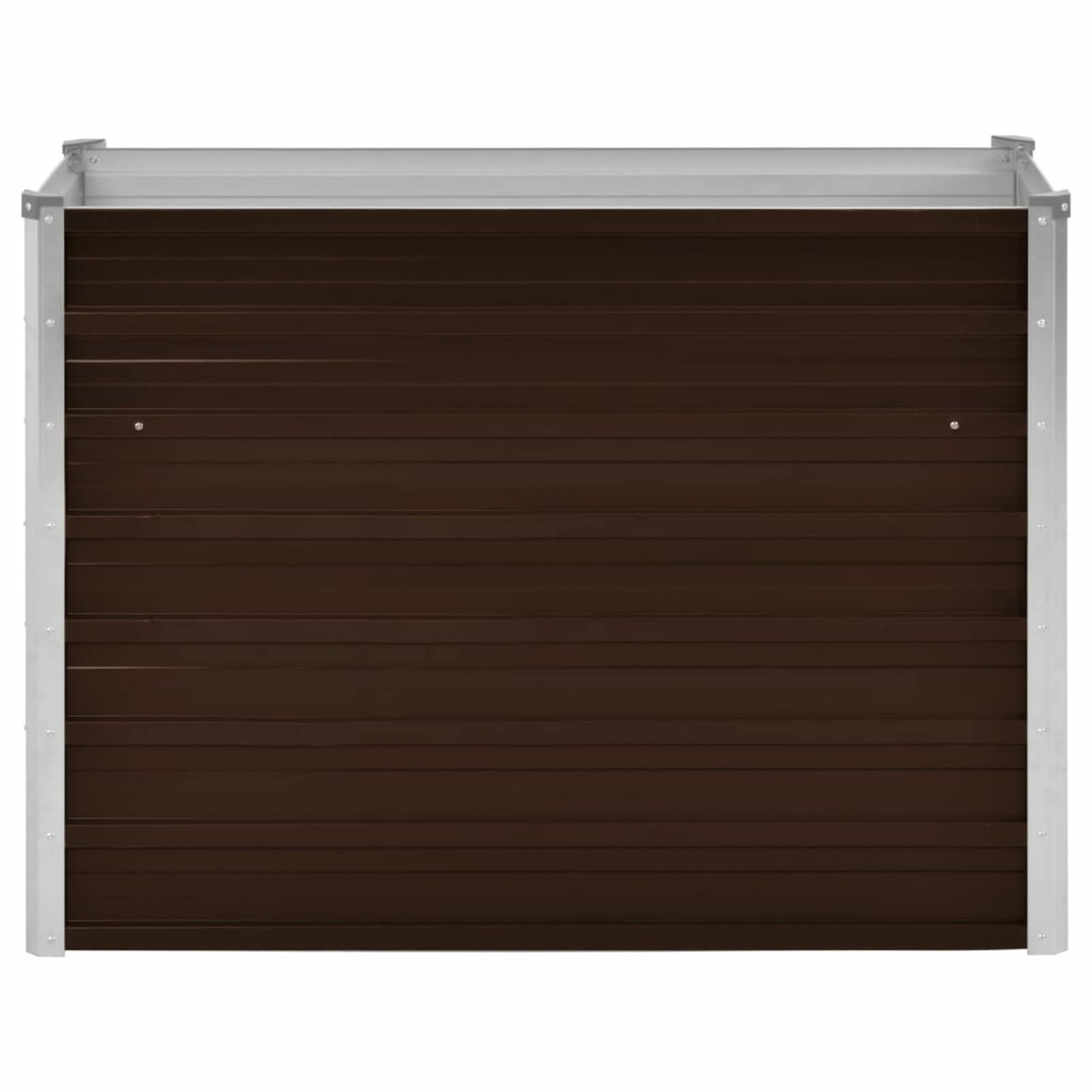 Arriate, Mesa De Cultivo, Huerto Domestico, Cultivo De Plantas Aromaticas, Arriate De Jardín, de Acero galvanizado marrón 100x40x77 cm