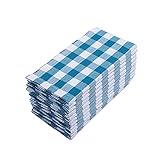 AI LEI YA Dinner Napkins,12 Pack 20X20 Inch Buffalo Plaid Cloth Napkins Set,100% Cotton Soft...