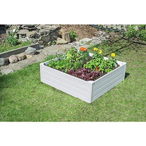 NuVueGarden Bed WHT 15X48