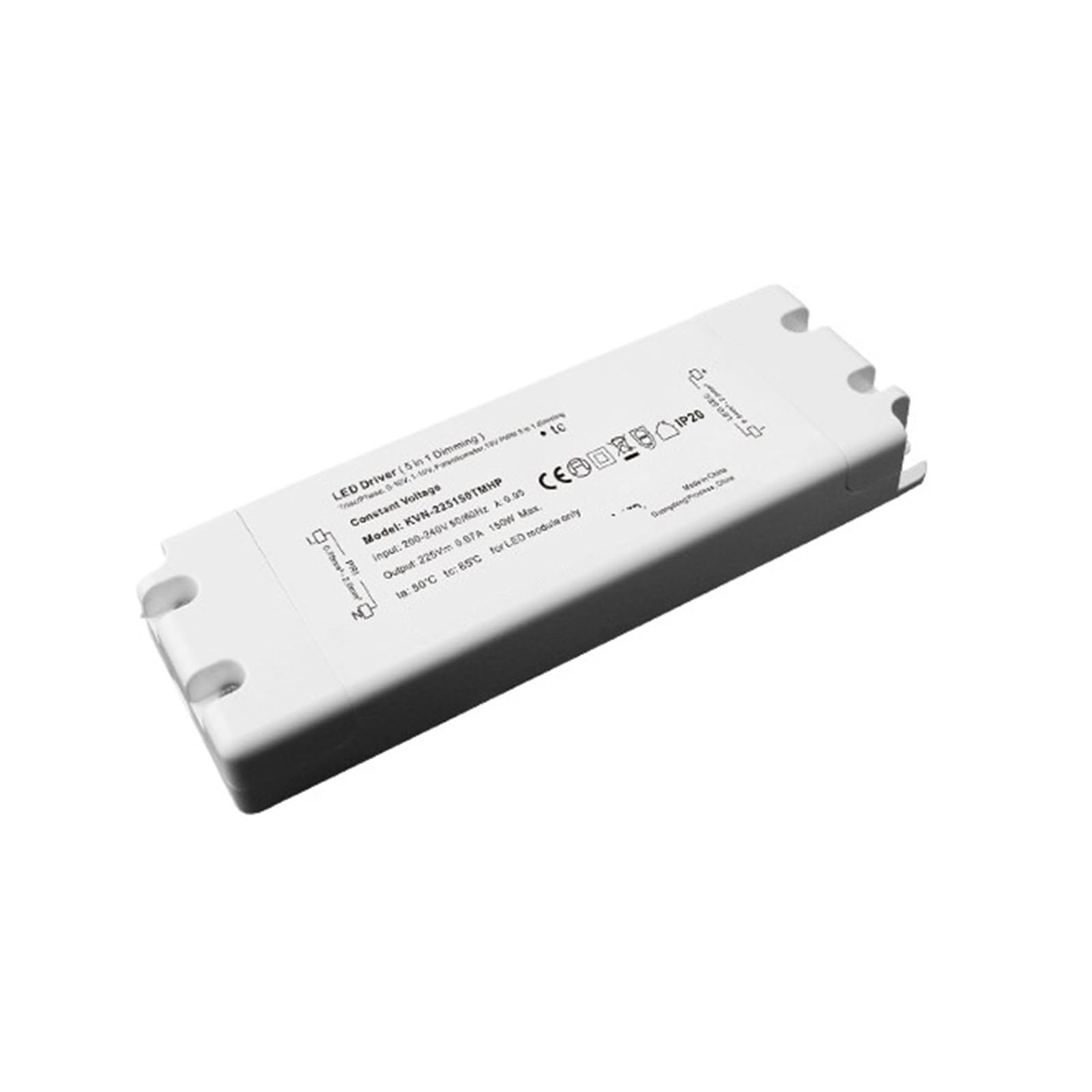 NVSFZGIYG Ultra-Thin Waterproof 150w 200W 300W 400W 500W LED Driver Non-dimming Power Supply(225V 0.67A 150W plastic case)