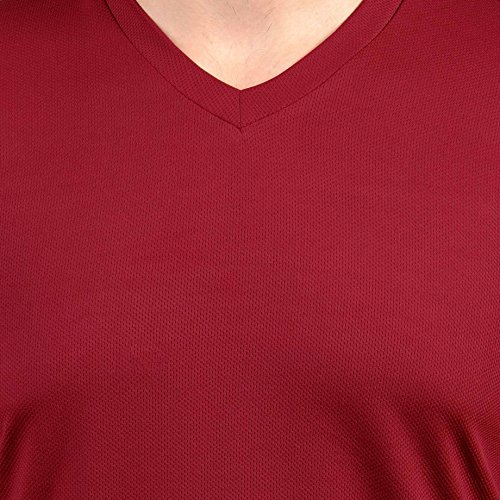 Image of Stylish Regular Fit Plain Men's V-Neck Half Sleeve T-Shirt