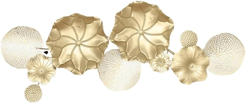 YWMLFZ Iron Art Three-dimensional Leaf Wall Decoration Bedroom Background Wall Decoration Pendant(M)