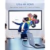 [2025 Upgraded] andobil 7-in-2 USB C Hub Adapter for MacBook Pro 2021-2016/ MacBook Air 2020-2018, 2 USB 3.1 & USB Data Ports, 4K HDMI, SD/TF Card etc, The Space Grey