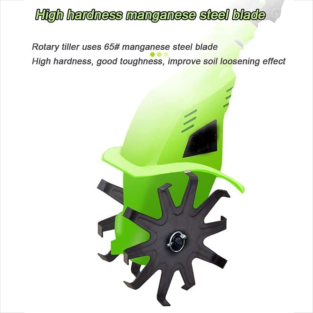 motocultor cultivador Motoazada a bateríaMotivadora eléctrica a batería con Mango ajustableMotivadora portátil for huertos y huertos para el aflojamiento de la Tierra y la preparación
