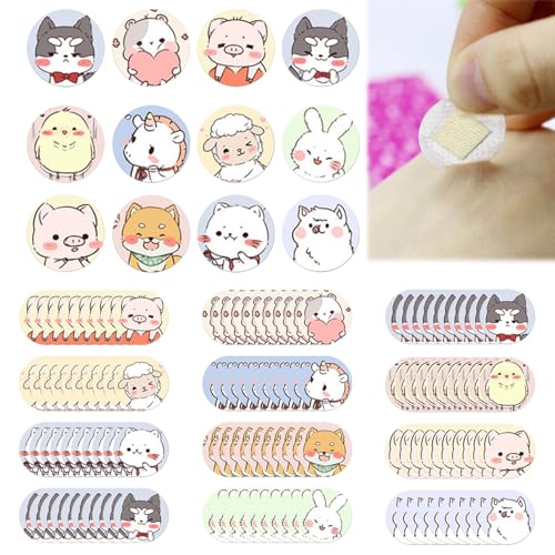 Lot de 120 Pansement Rond Petit-Rond De 2,3 cm-Vaccination et Ampoules-Pansements pour Enfants-Point Adhésif-Pansement Cicatrisant pour Boutons, Petites, Plaies