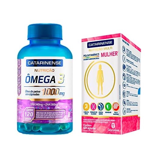 Omega 3 + Polivitamínico A-Z Mulher Catarinense cápsulas