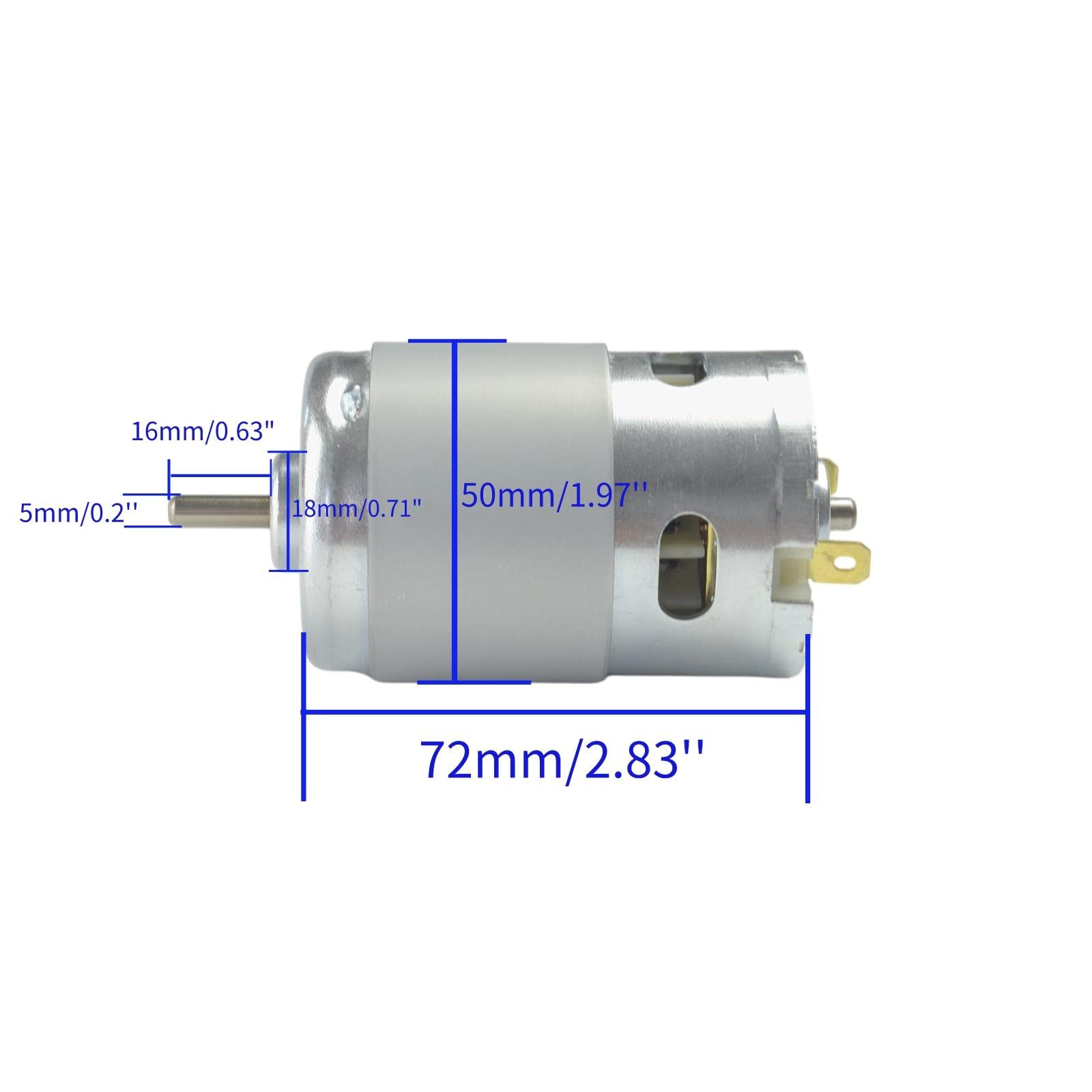 CONQUERALL 895 Motore CC 12V 9000RPM/24V 18000RPM Motore CC ad alta potenza con staffa di collegamento M10-5 Set di lame per sega e regolatore di velocità 20A