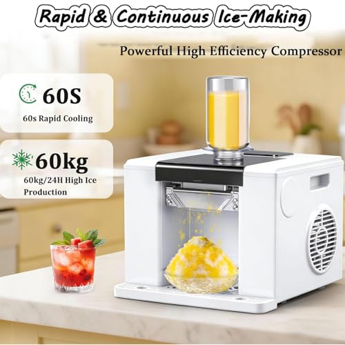 Picadora de hielo eléctrica con autolimpieza de un toque y 750ml black 7