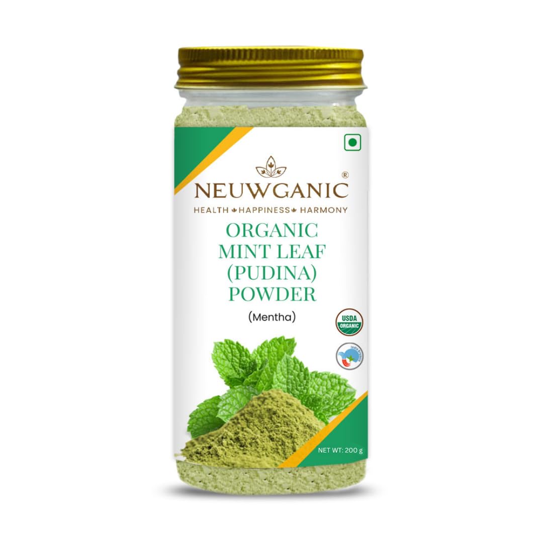 Neuwganic - Organic Mint Leaf Powder - Pudina Powder - India Organic and Usda Organic Certified - Ideal for Cooking, Seasoning & Cosmetics Use - 200 Gm Pack of 1 (B0CY5L5QQ2) Amazon Price History, Amazon Price Tracker