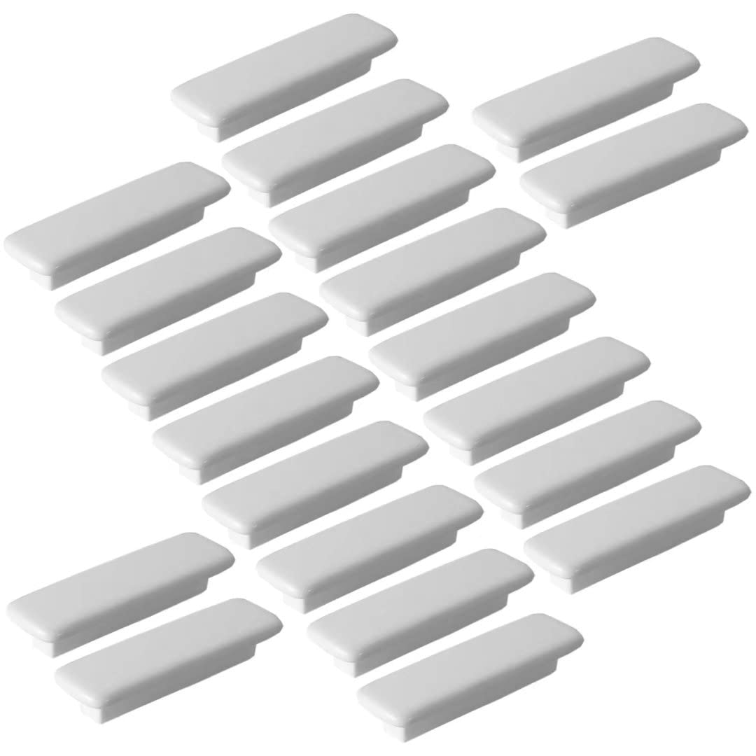 20 confezioni di maniglie da cucina in ceramica bianca per armadietti, cassetti, maniglie per camera da letto, armadietti, cassettiere, maniglie decorative, pomelli per porta