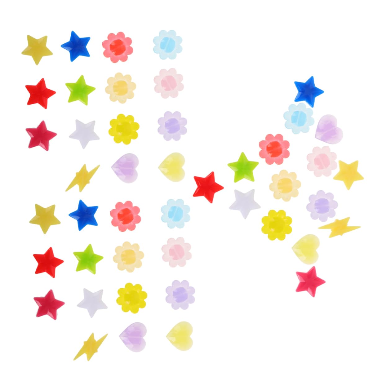 BCOATH Decorative Bike Wheel Beads 2 Bags 24 Universal Fit for Mountain Bikes Night Safety Decor for Boys and Girls