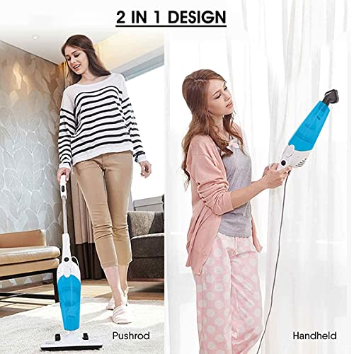 Image of Deerma DX118C Vacuum Cleaner for Home Mini 2-in-1 Pushrod /Handheld Cleaner with 1.2L dust Capacity & 16000Pa Super Suction, 600 Watts