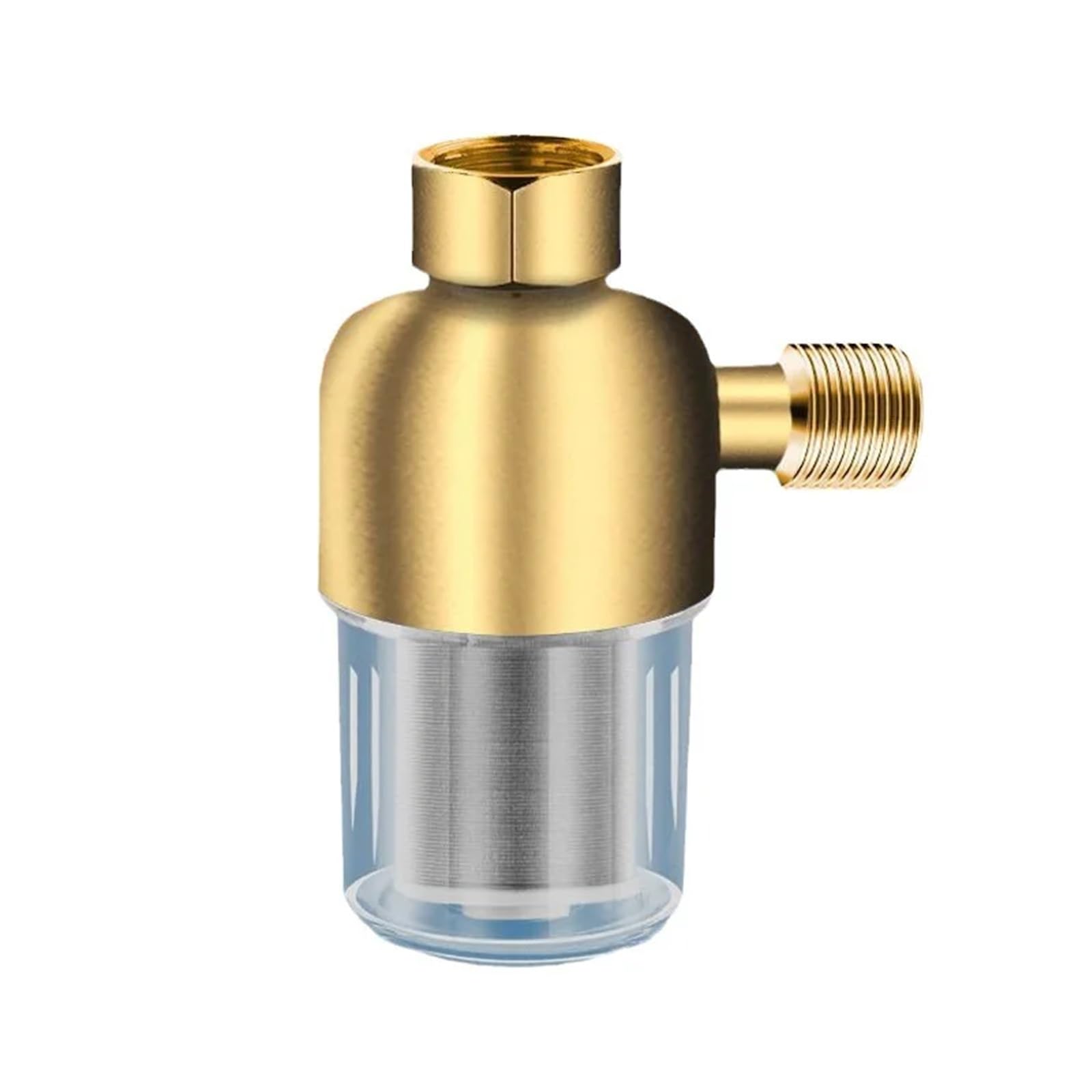 Filtre avant ménager en acier inoxydable Élément filtrant sans entrée Robinet d'eau Douche Purificateur anti-calcaire Eau potable(Pure copper)