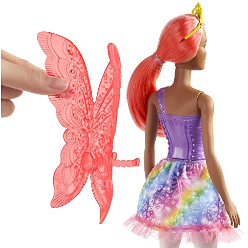 Muñeca Barbie Dreamtopia con accesorios y alas miniatura 5