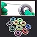 10 Pcs Colorful Dental Orthodontic Elastic Chain Power Chains Brace Orthodontic Spool Elastic Rubber Band(4.5M/PACK) (Long)