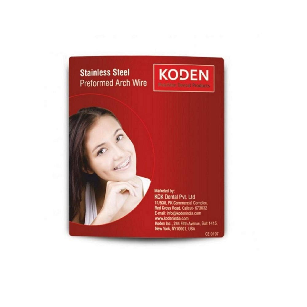 Koden Preformed SS Orthodontic Archwire Rectangle (O19XO25 UPPER)