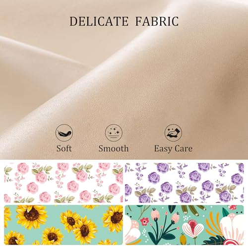 Travel Makeup Bag，Large-capacity waterproof cosmetic bag，Travel bags and toiletries bags for women，PU leather material，Multi-zone and large opening design (Rose Gold flower)3