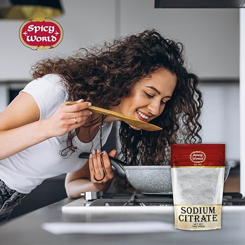 Image of Sodium Citrate Powder 14 Ounce - Food Grade, Non-GMO - Emulsifier for Cheese, Spherification, and Molecular Gastronomy Cooking (Pack of 3)