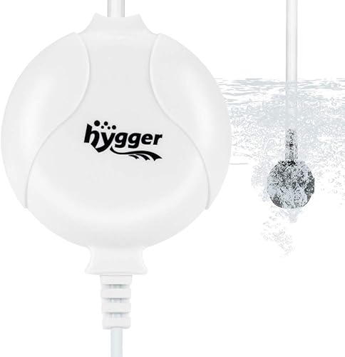 Miniatura 8 de hygger Mini bomba de aire silenciosa para acuario Bomba de aire de oxígeno de 1.5 vatios para pecera de 1 a 15 galones con clip de tubo de aire