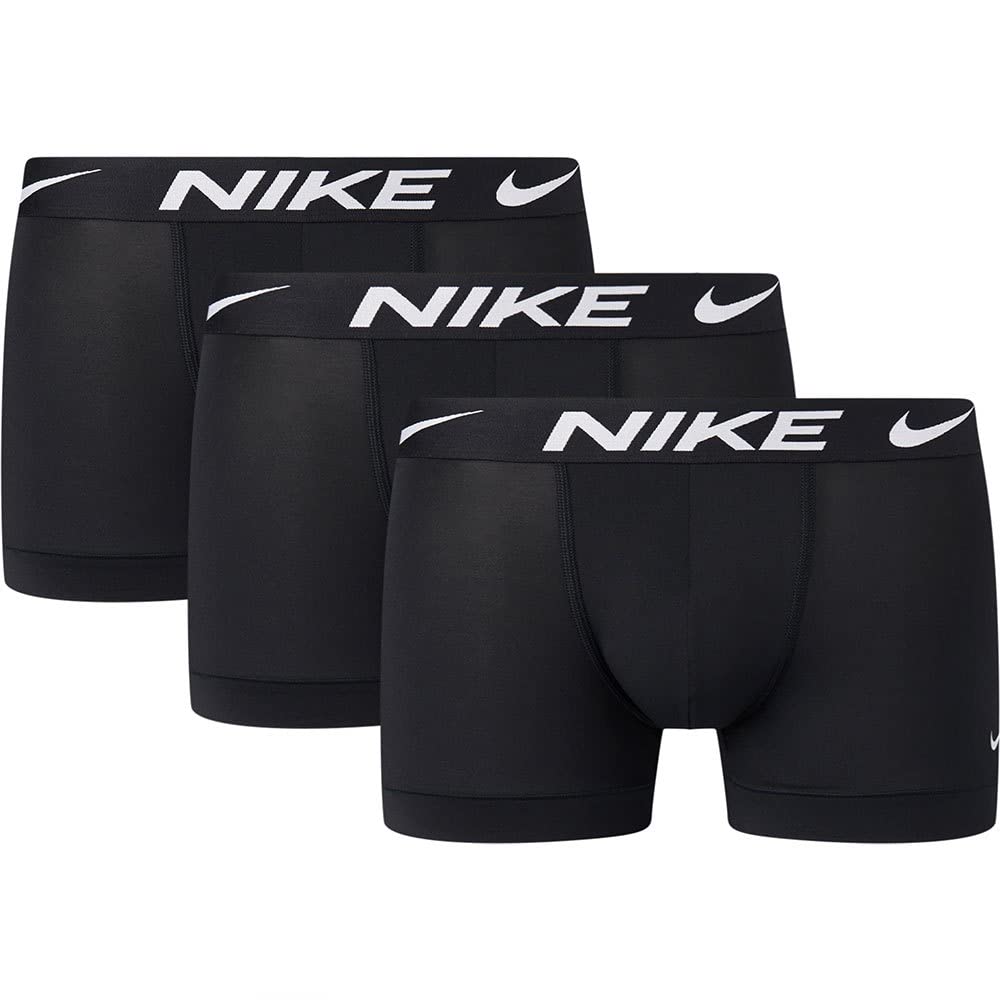 NIKE Men's Dri-Fit Esmicro Trunks 3Pk, Black/Black, L