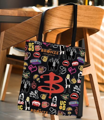 Bolso tote para fan de Vampire Slayer y películas de horror miniatura 3