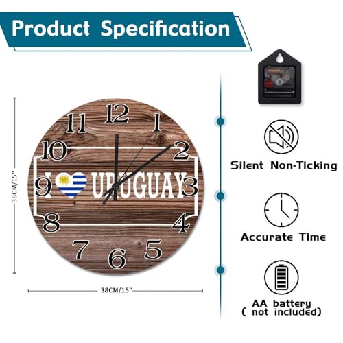 Horloge drapeau Uruguay cadeau idéal pour ami étranger - 7